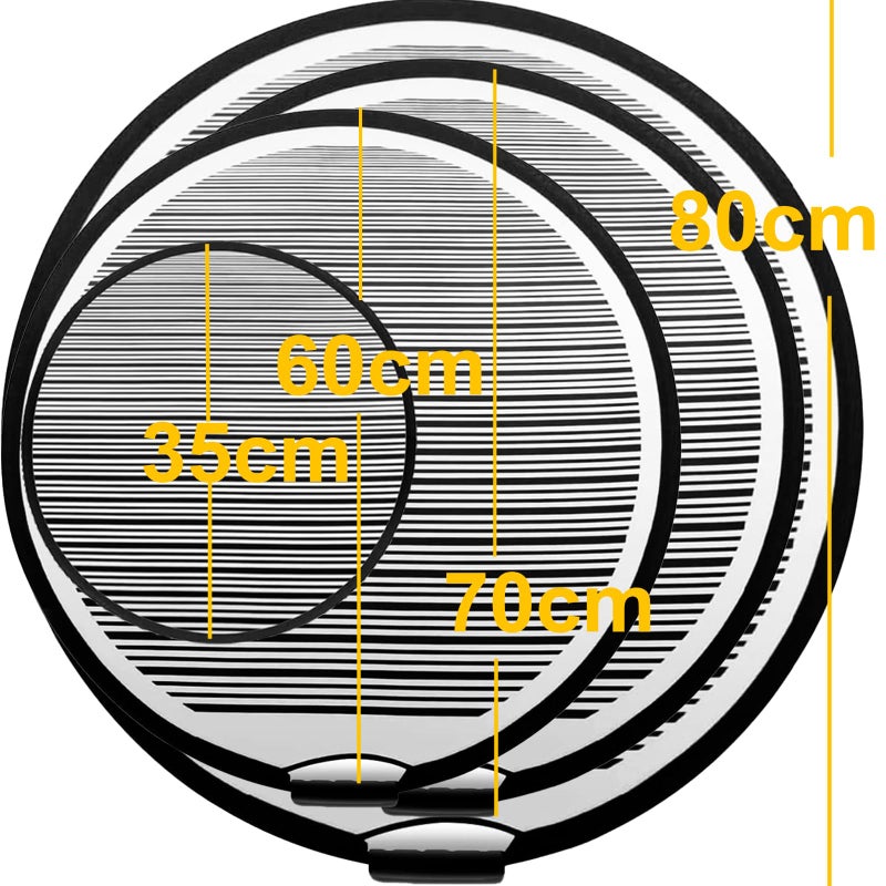 HiYi Dent Foldable Lined Dent Reflector Board Cloth Portable Flexible Reflector Led Line Board Scratch for Dent Remover Automotive PDR Dent Fix Tools Dent Panel Striped Light Board - Image 2
